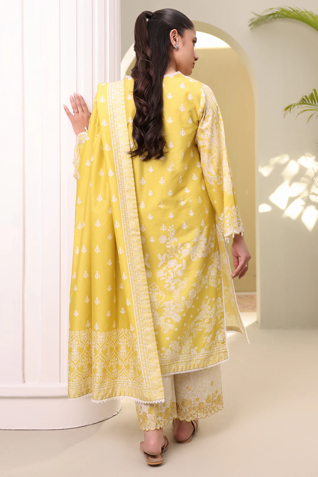 Embroidered Shirt Shalwar Dupatta - 0400 - Image 16