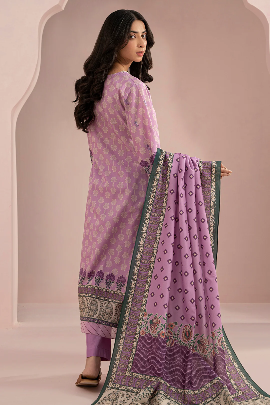 Embroidered Shirt Shalwar Dupatta - 0525 - Image 7