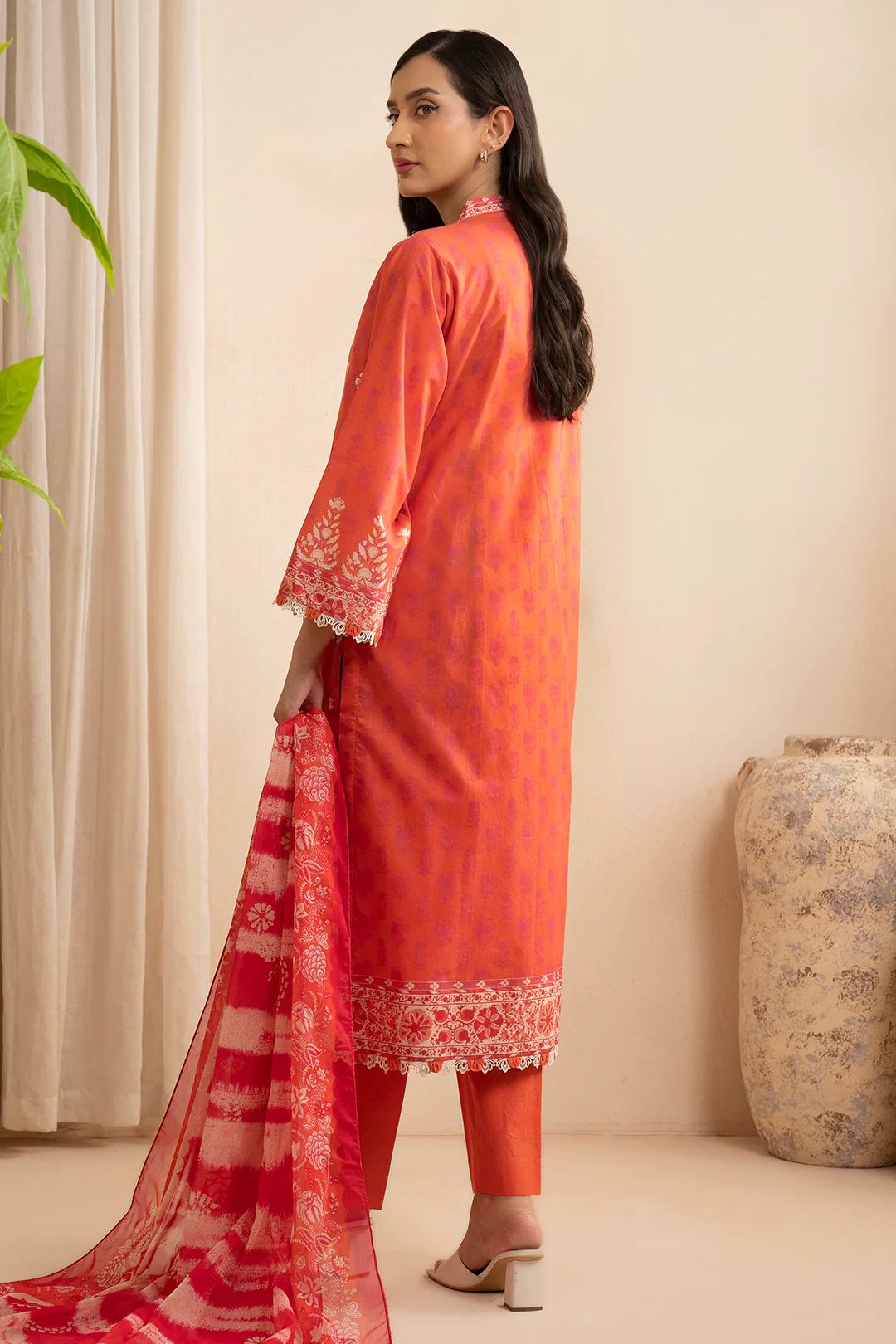 Embroidered Shirt Shalwar Dupatta - 0527 - Image 7