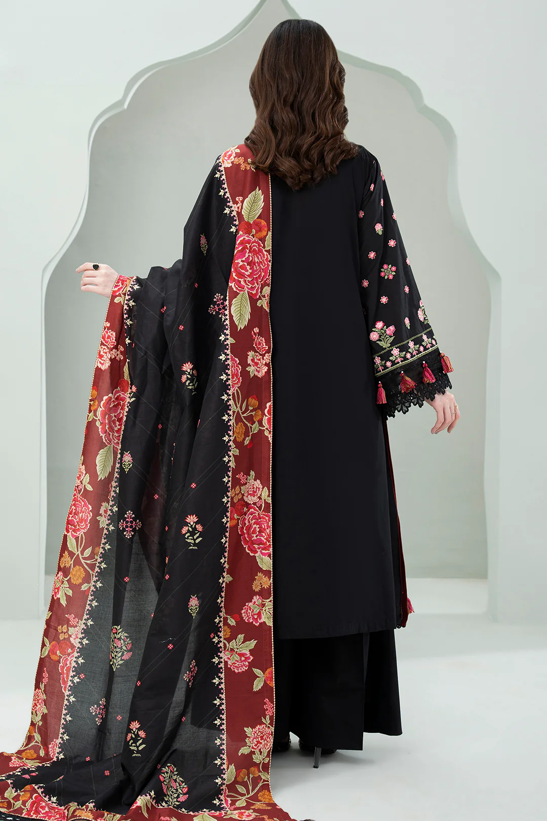 Embroidered Shirt Shalwar Dupatta - 0531 - Image 6