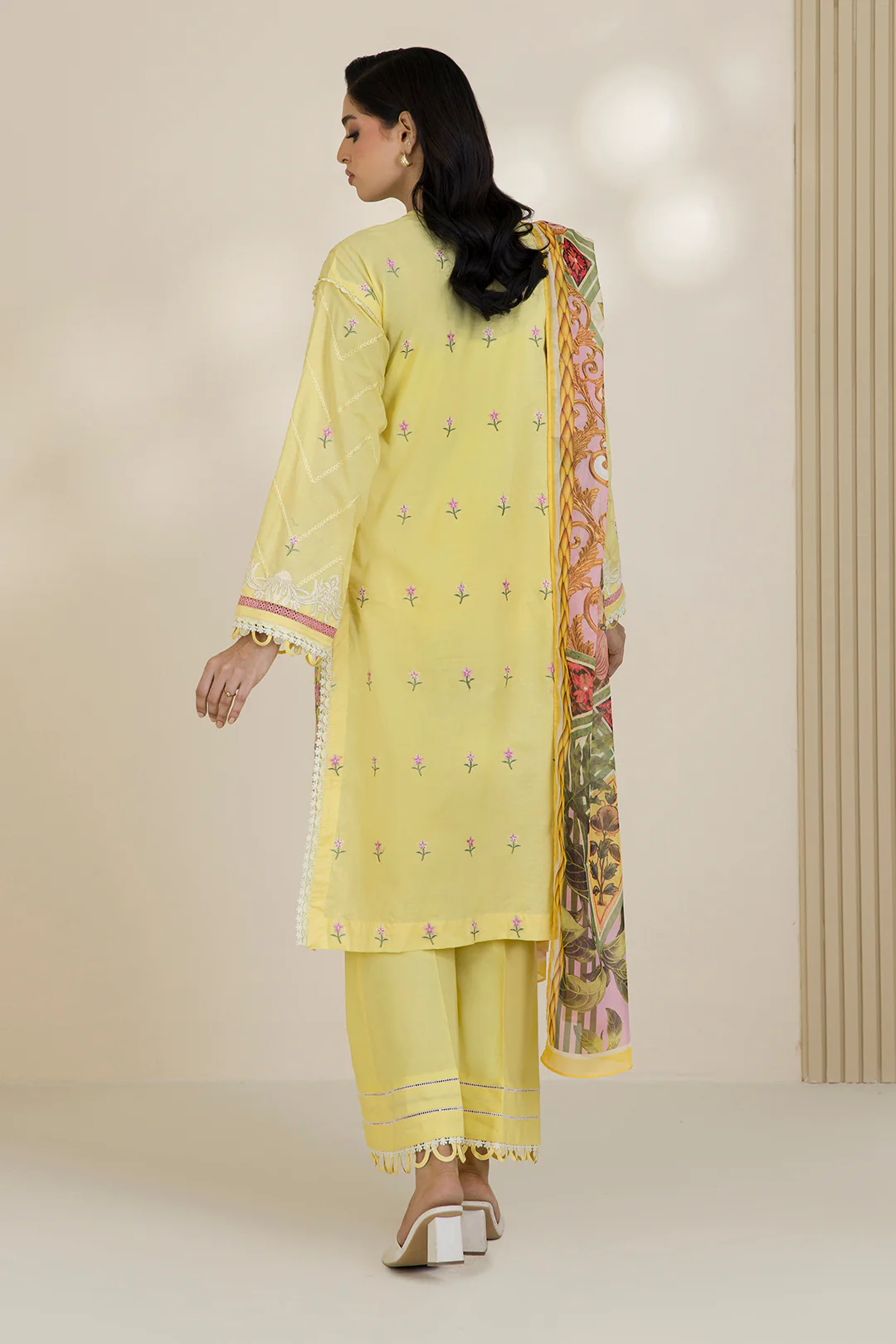 Embroidered Shirt Shalwar Dupatta - 0534 - Image 13
