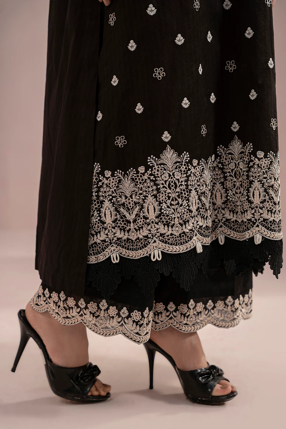 Embroidered Shirt Shalwar Dupatta - 0535 - Image 4
