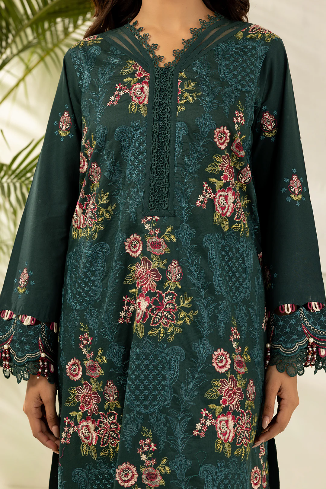 Embroidered Shirt Shalwar Dupatta - 0536 - Image 4