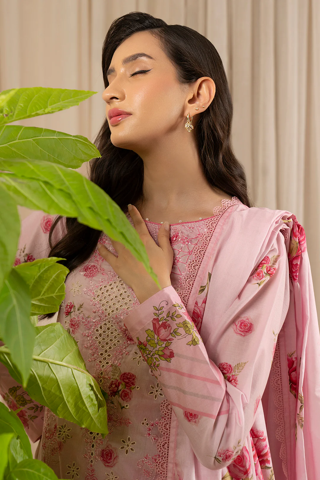 Embroidered Shirt Shalwar Dupatta - 0596 - Image 3