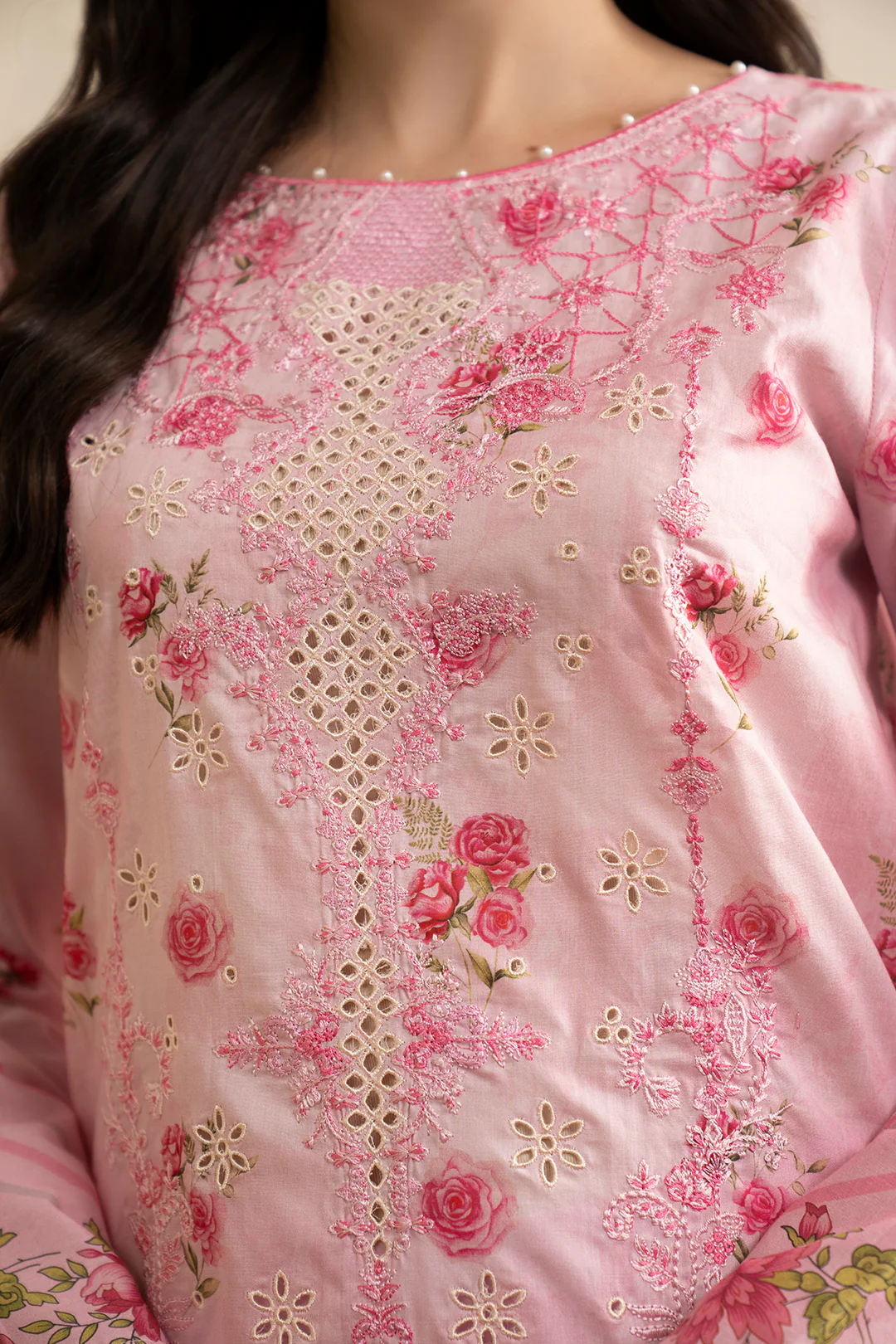 Embroidered Shirt Shalwar Dupatta - 0596 - Image 5