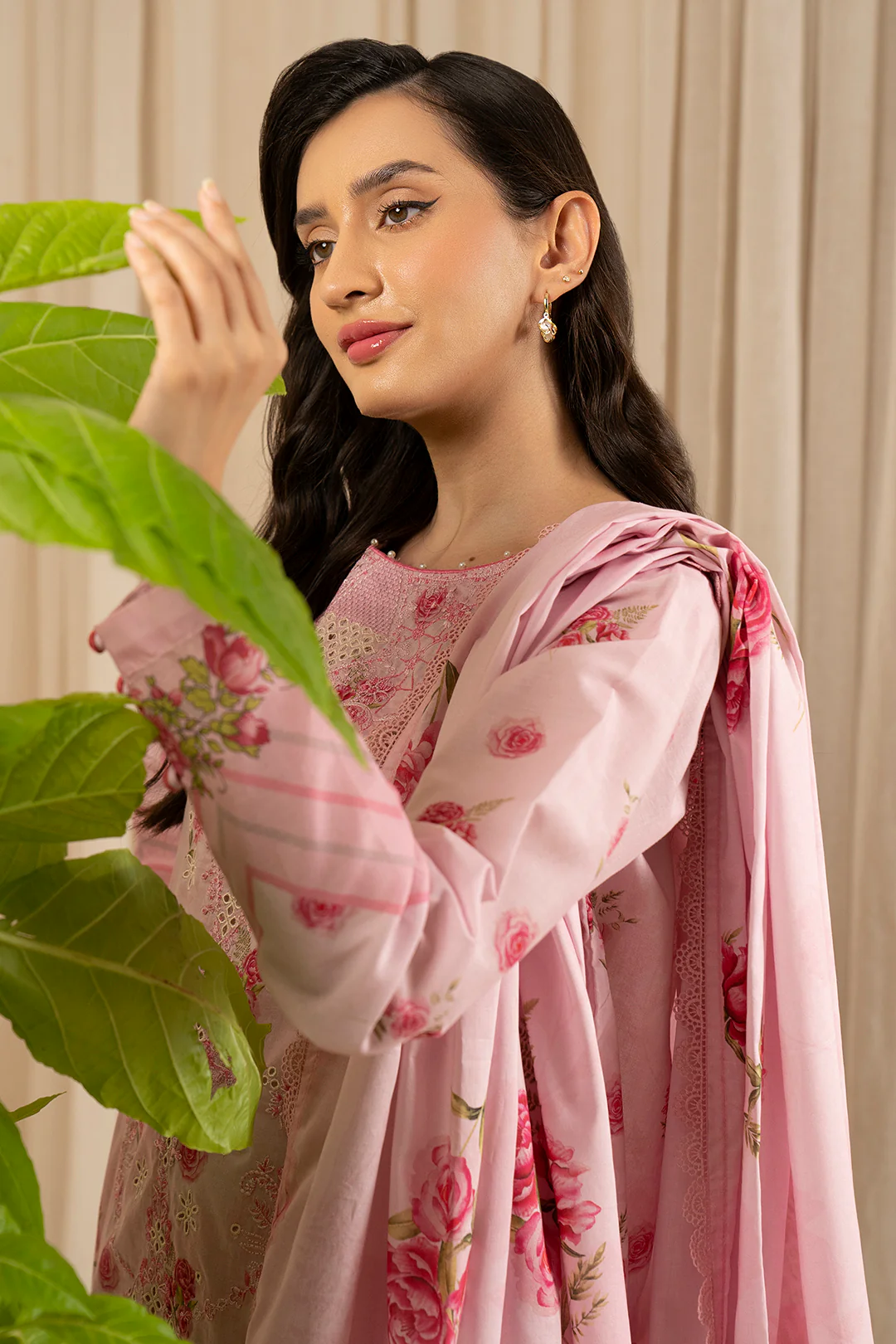 Embroidered Shirt Shalwar Dupatta - 0596 - Image 8
