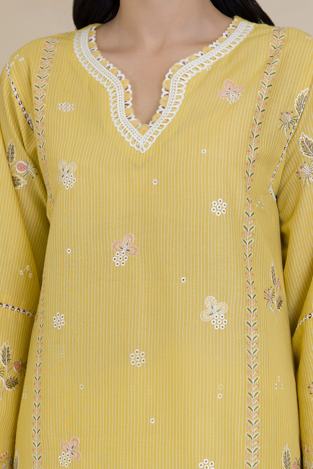 Embroidered Shirt Shalwar Dupatta - 0599 - Image 4