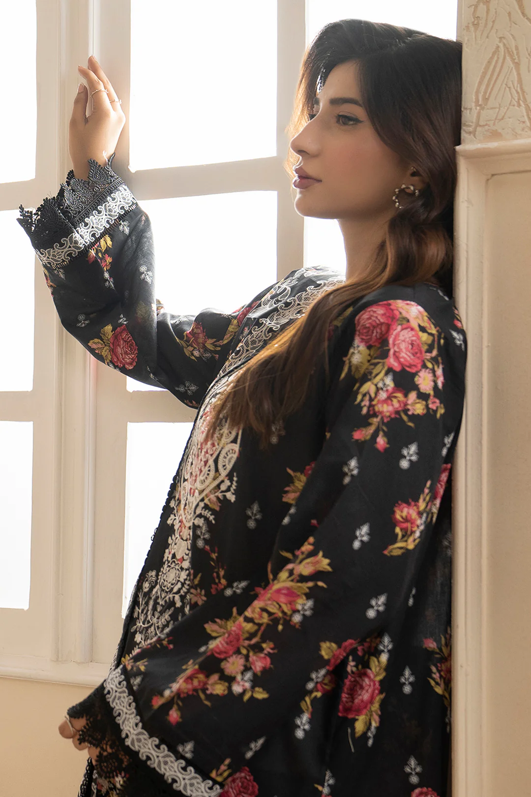 Embroidered Shirt Shalwar Dupatta - 0603 - Image 7