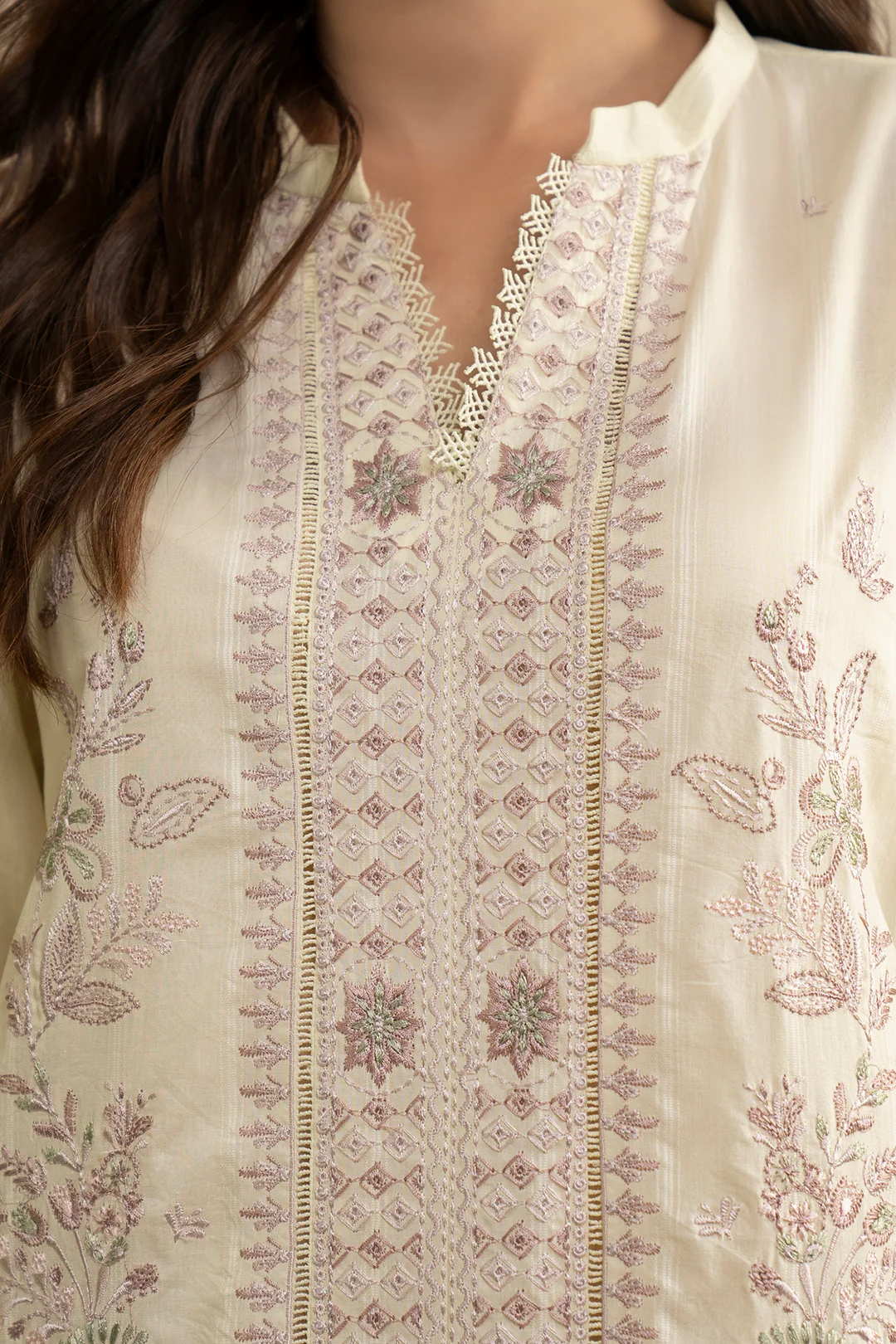 Embroidered Shirt Shalwar Dupatta - 0607 - Image 7