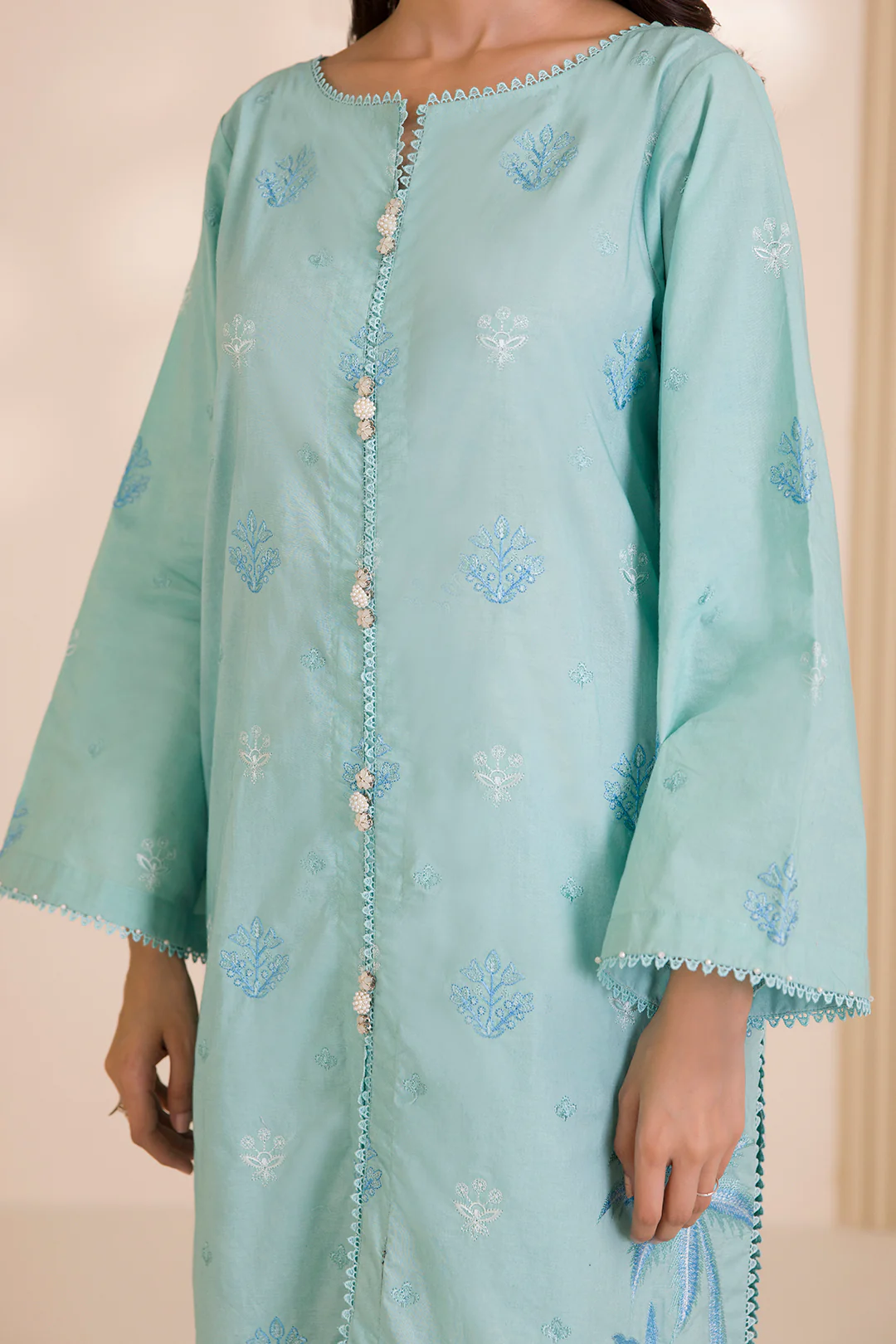 Embroidered Shirt Shalwar Dupatta - 0680 - Image 10