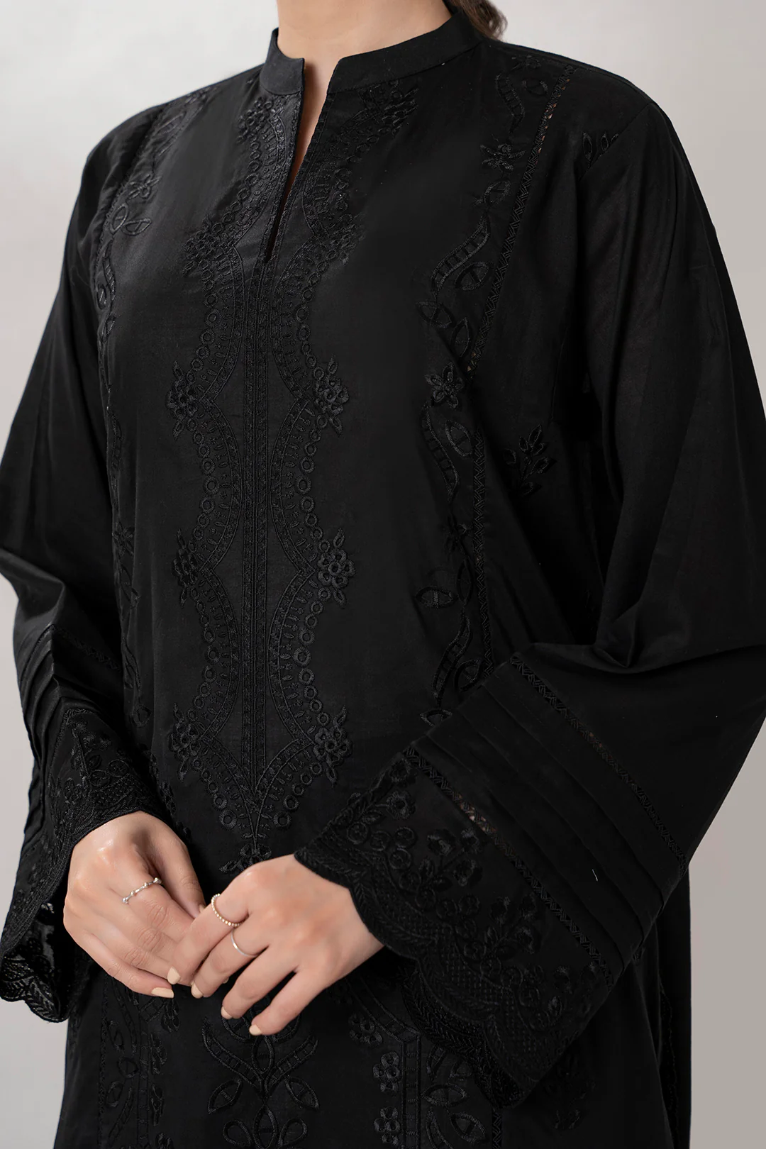 Embroidered Shirt Shalwar Dupatta - 0684 - Image 6