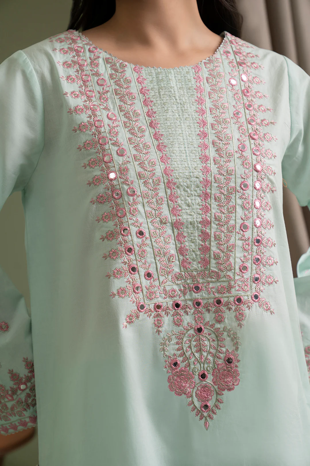 Embroidered Shirt Shalwar Dupatta - 0685 - Image 5
