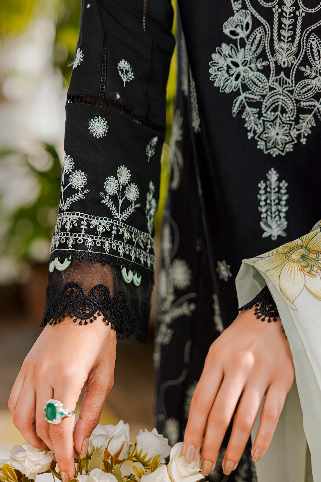 Embroidered Shirt Shalwar Dupatta - 0801 - Image 11