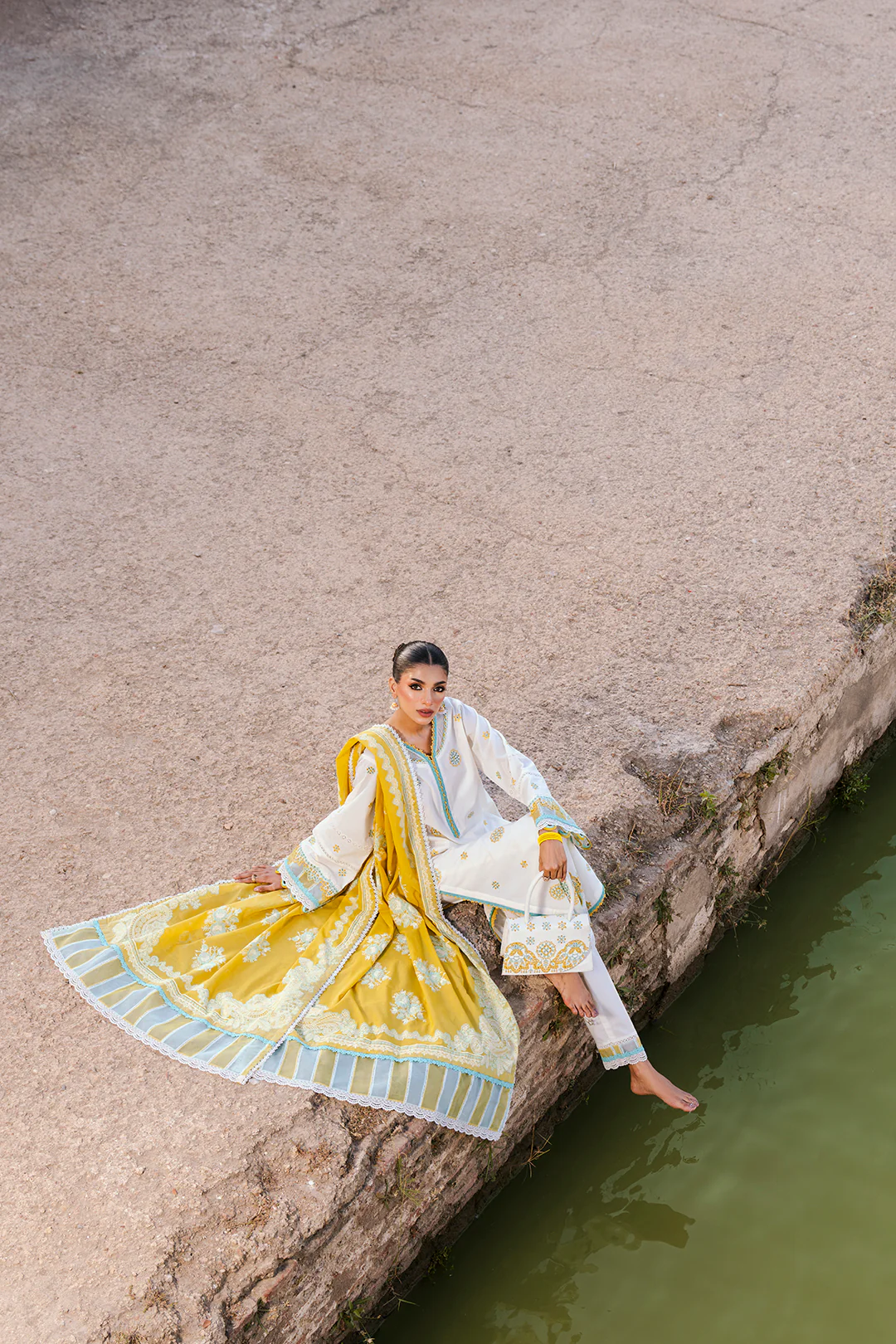 Embroidered Shirt Shalwar Dupatta - 0804 - Image 14