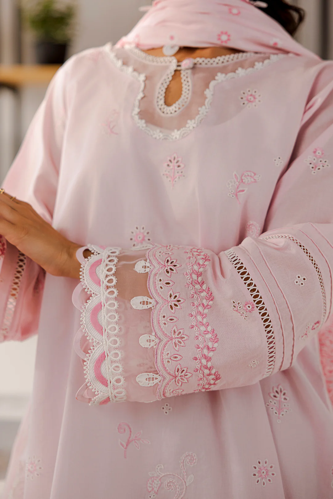 Embroidered Shirt Shalwar Dupatta - 0807 - Image 13