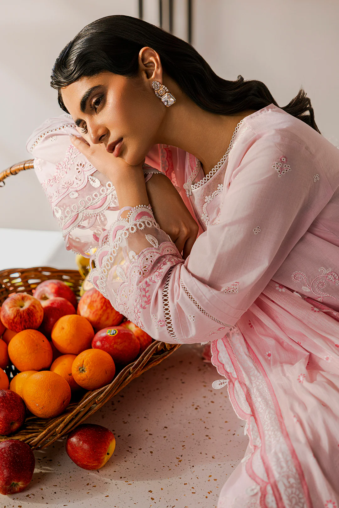 Embroidered Shirt Shalwar Dupatta - 0807 - Image 15