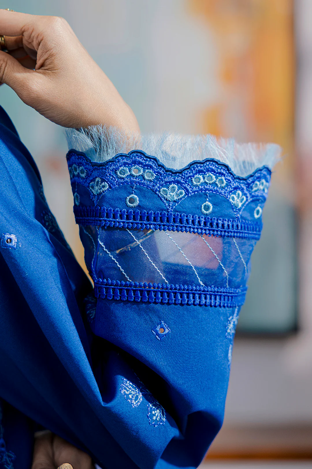 Embroidered Shirt Shalwar Dupatta - 0815 - Image 8