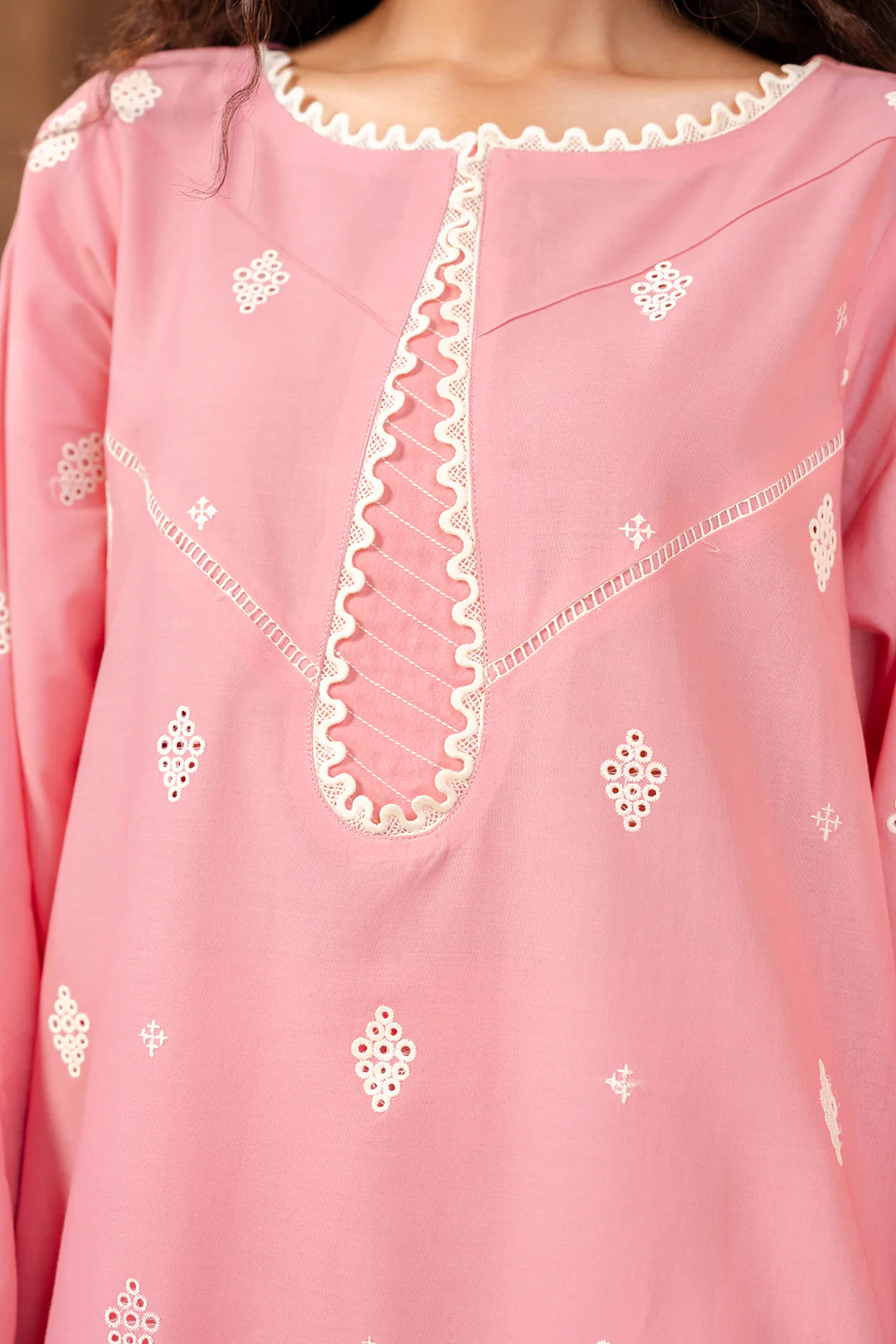 Embroidered Shirt Shalwar Dupatta - 0825 - Image 7