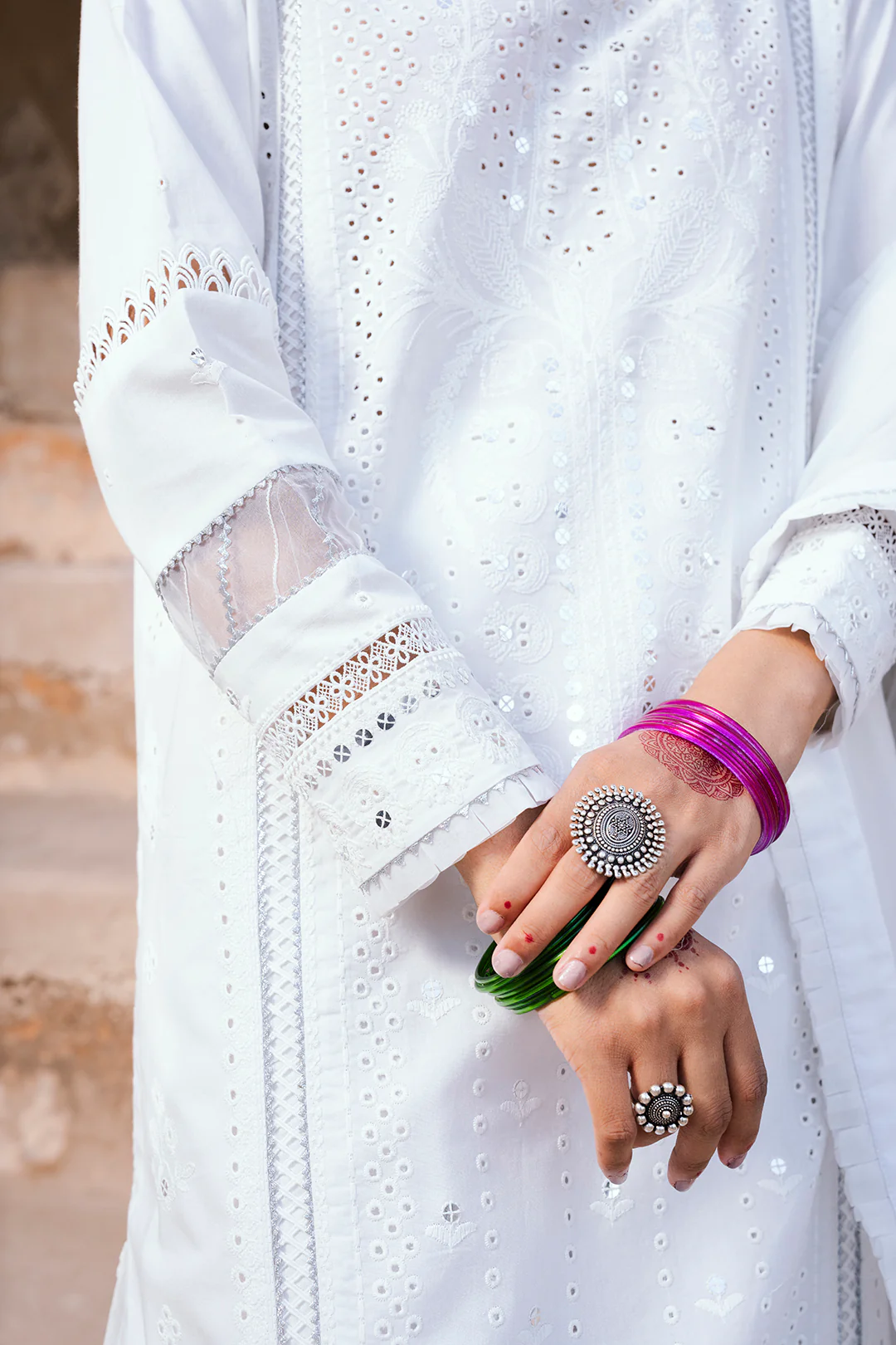 Embroidered Shirt Shalwar Dupatta - 0831 - Image 10