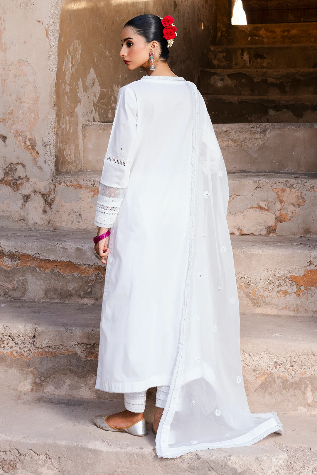 Embroidered Shirt Shalwar Dupatta - 0831 - Image 12
