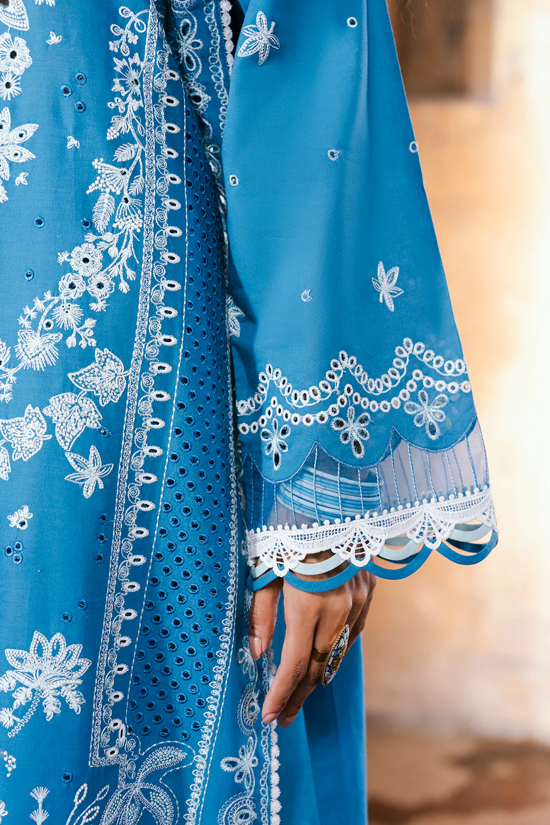 Embroidered Shirt Shalwar Dupatta - 0832 - Image 9