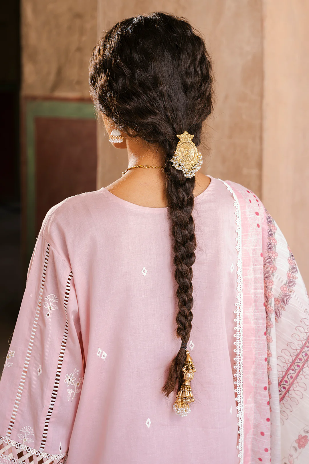Embroidered Shirt Shalwar Dupatta - 0836 - Image 11