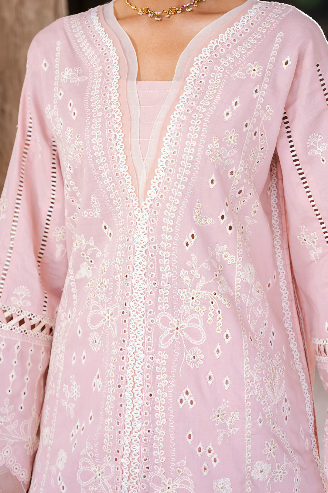 Embroidered Shirt Shalwar Dupatta - 0836 - Image 6