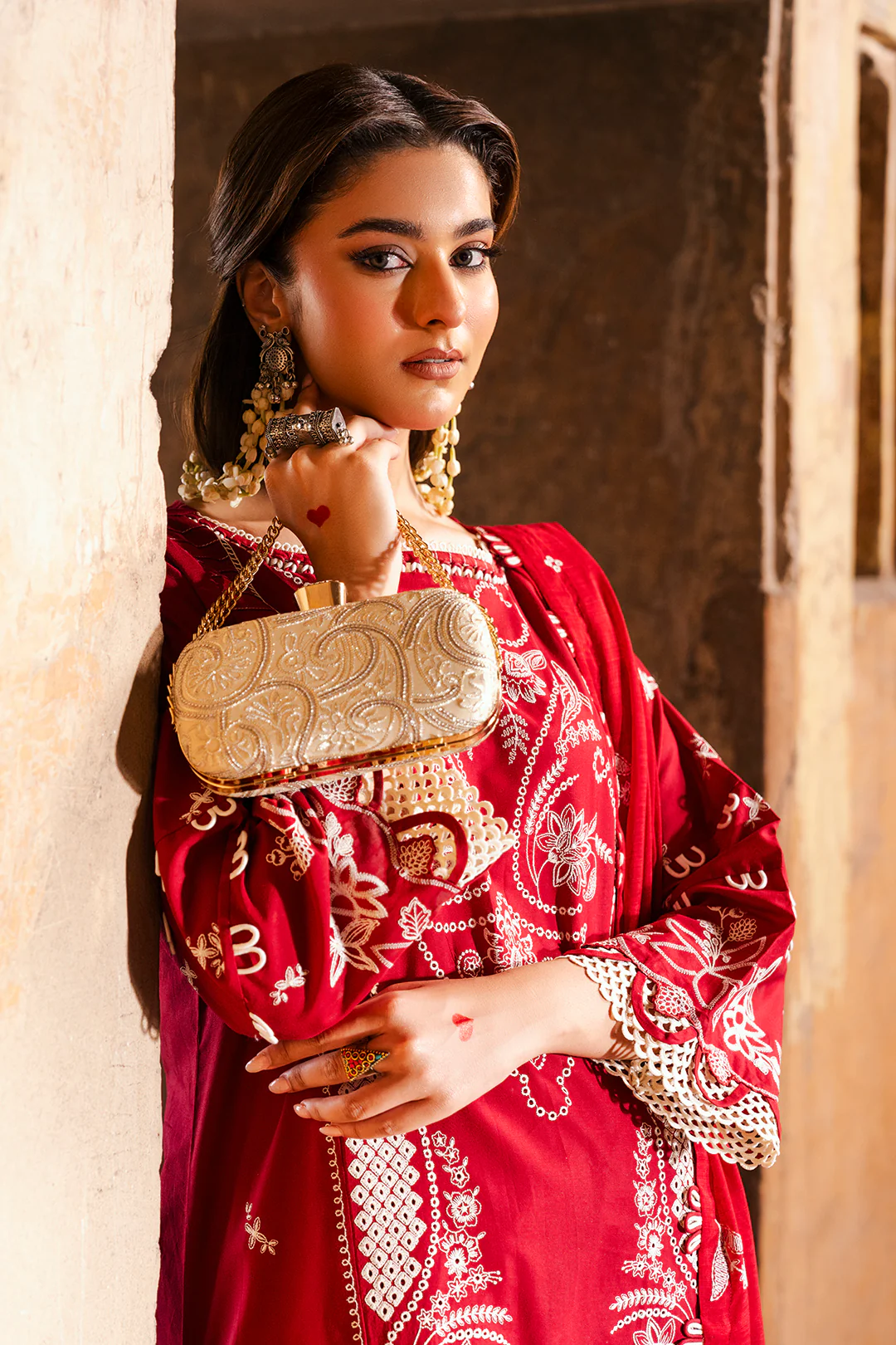 Embroidered Shirt Shalwar Dupatta - 0837 - Image 13