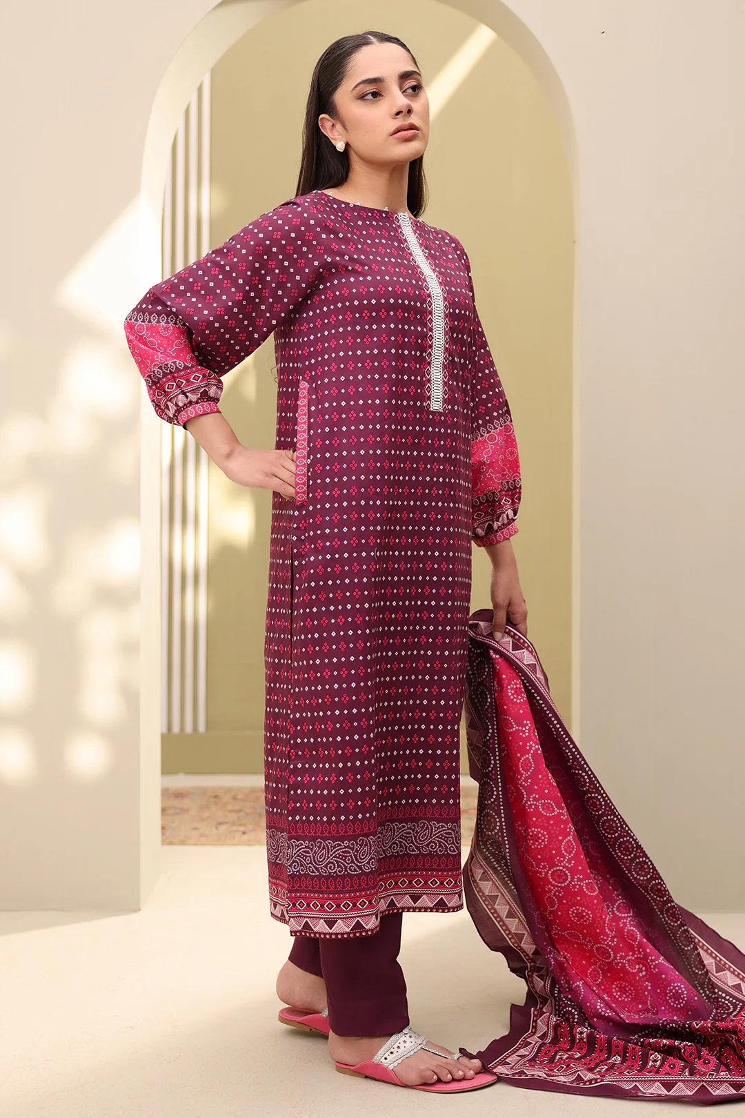 Shirt Shalwar Dupatta - 0330 - Image 3