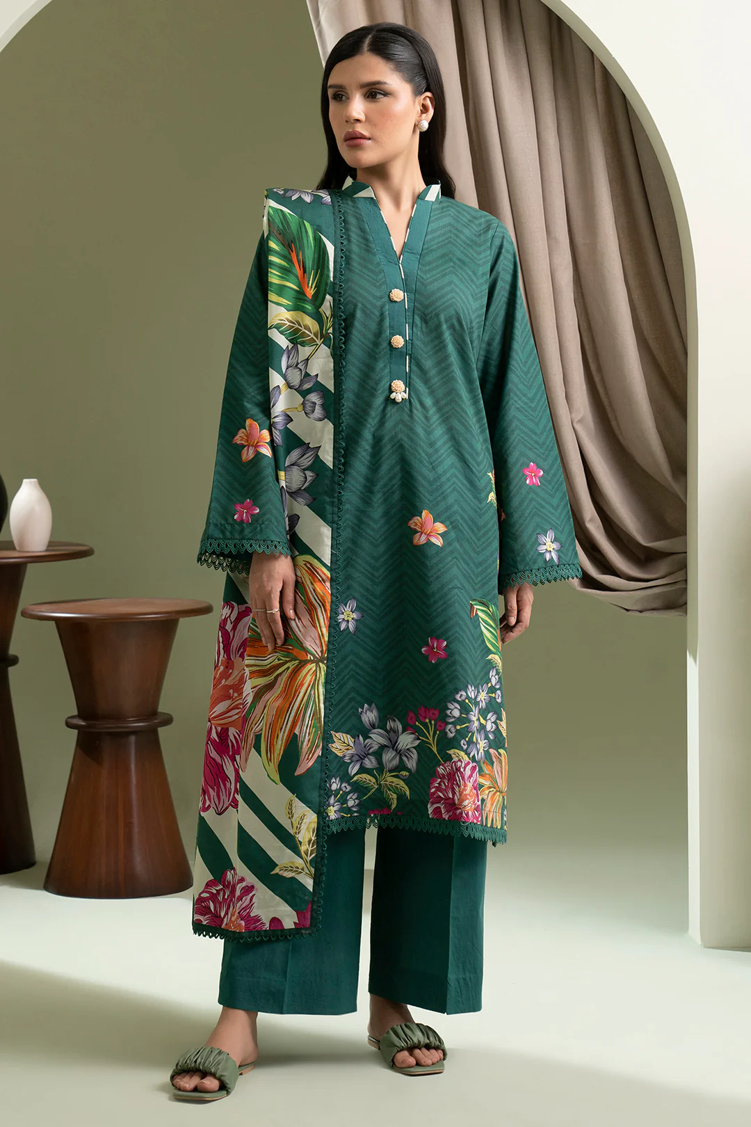 Shirt Shalwar Dupatta - 0508 - Image 5