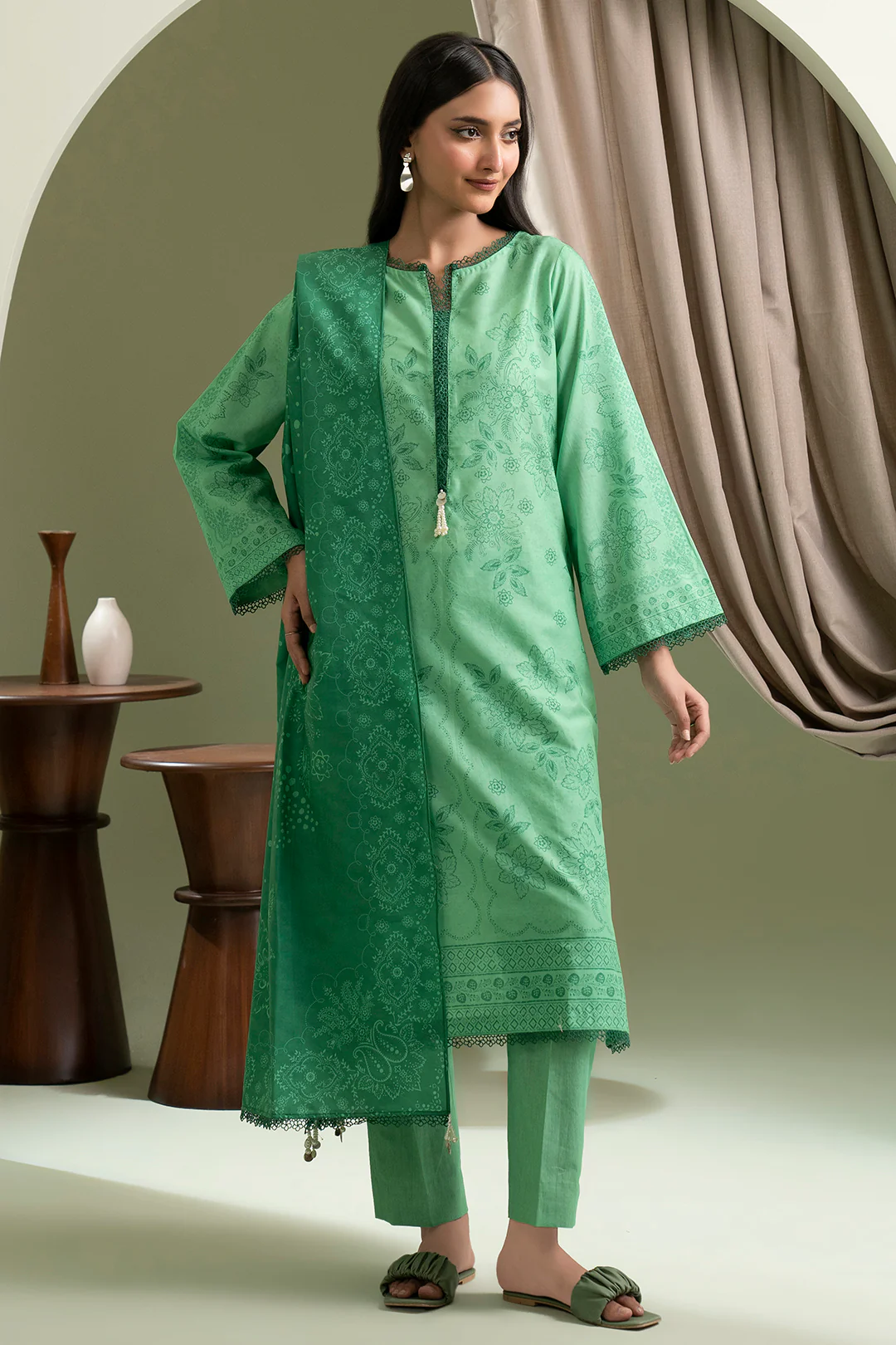 Shirt Shalwar Dupatta - 0519 - Image 4