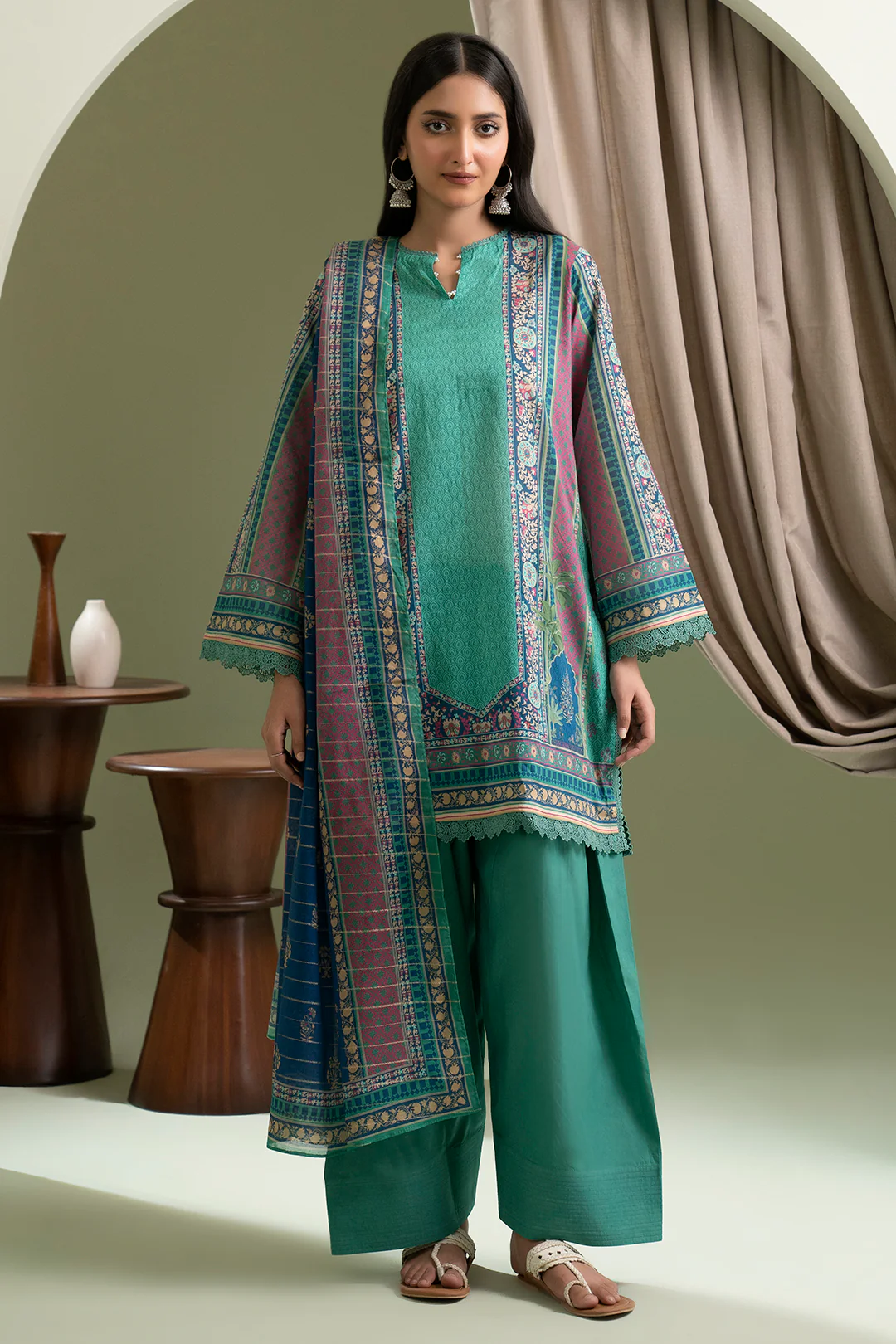 Shirt Shalwar Dupatta - 0580 - Image 7