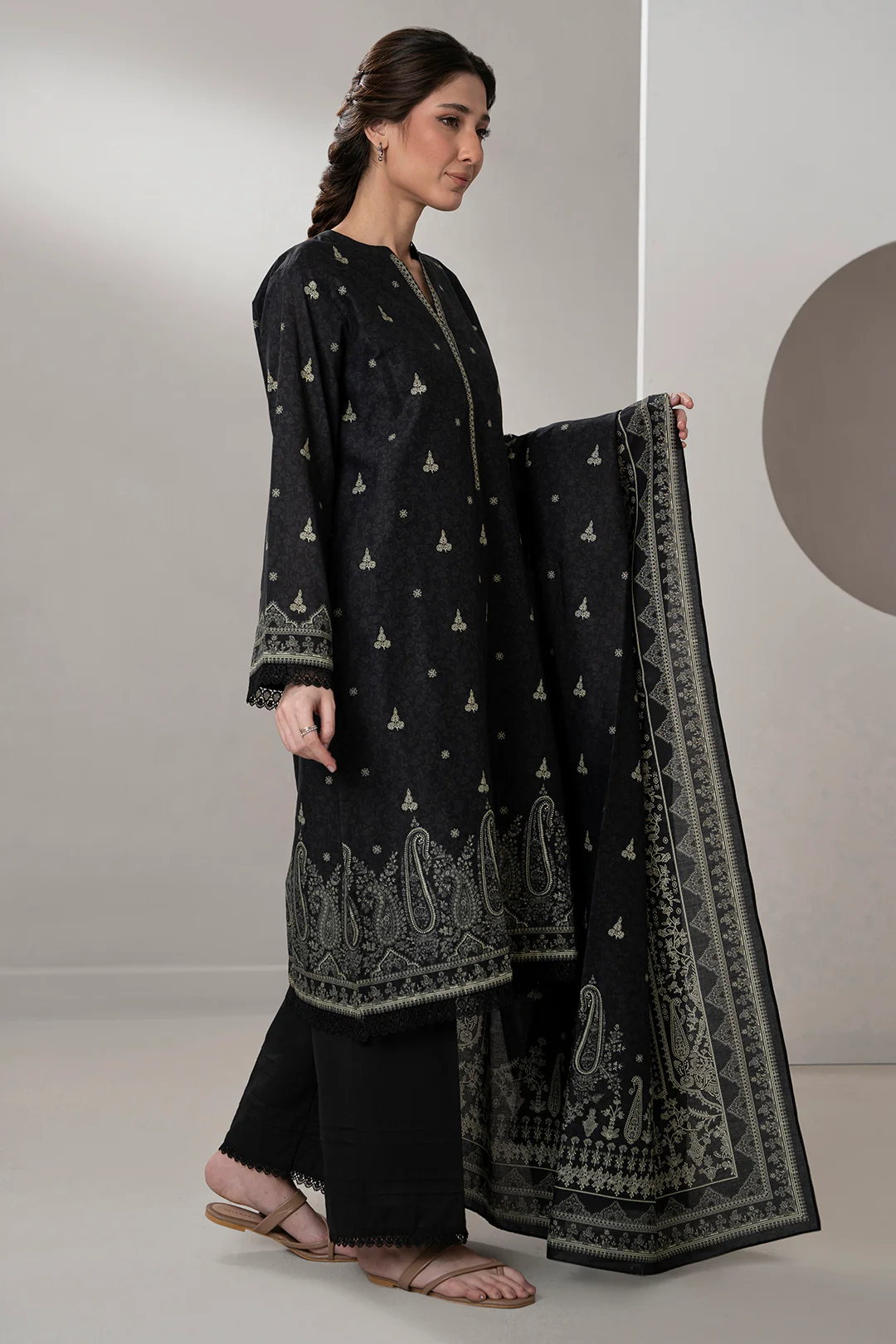 Shirt Shalwar Dupatta - 0654 - Image 3