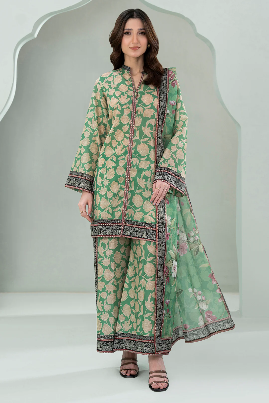 Shirt Shalwar Dupatta - 0672 - Image 3