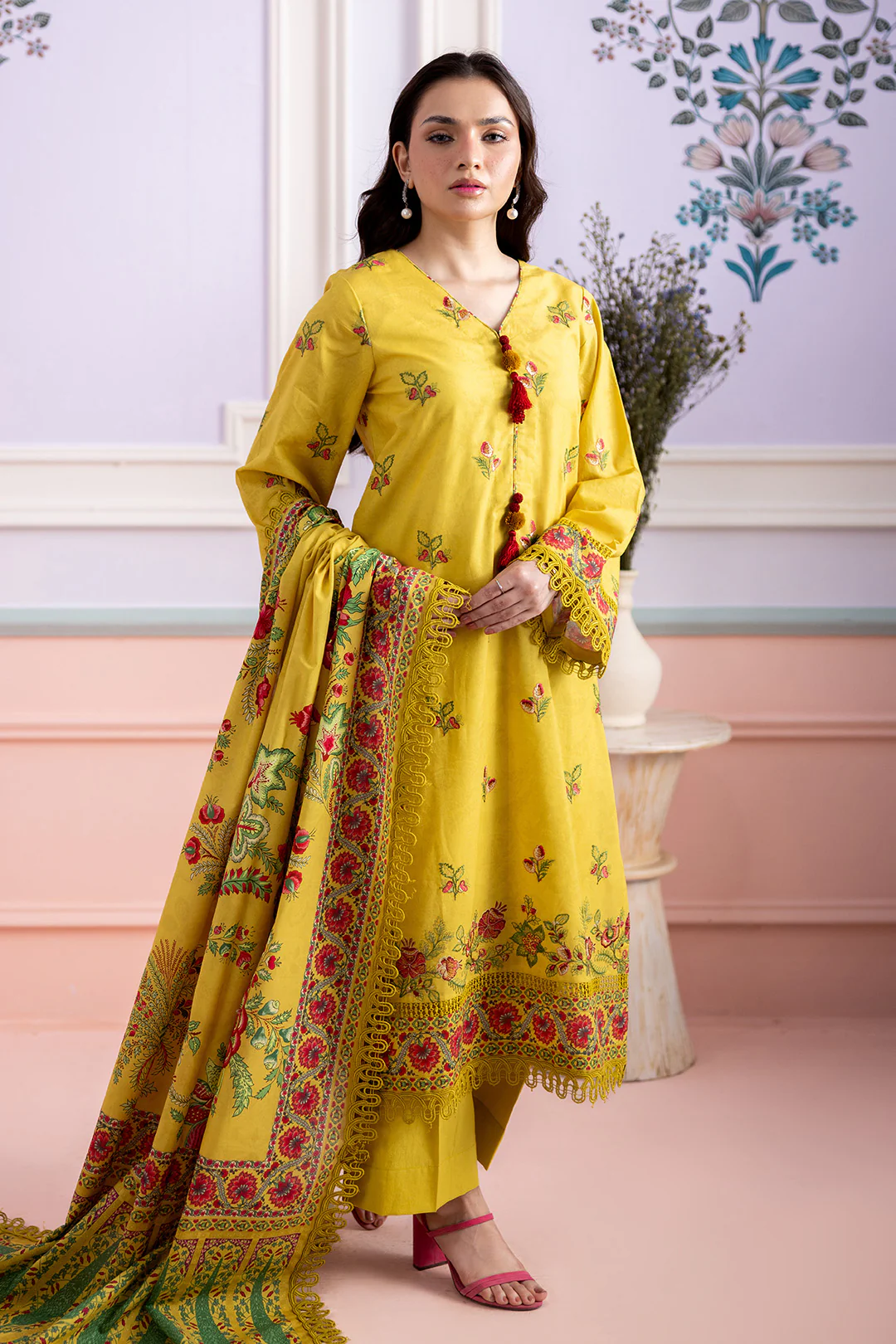 Embroidered Shirt Shalwar Dupatta - 0441