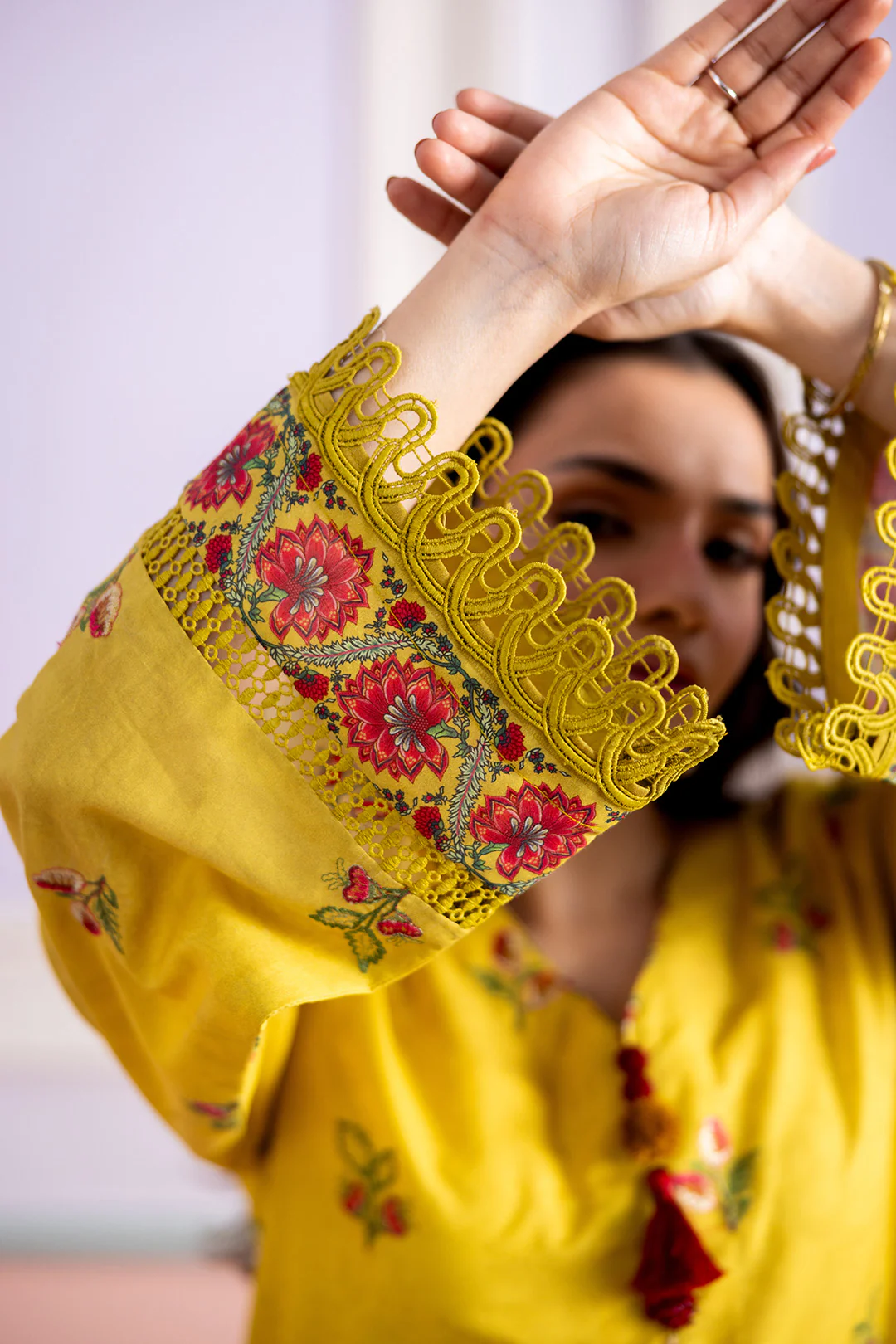 Embroidered Shirt Shalwar Dupatta - 0441 - Image 5