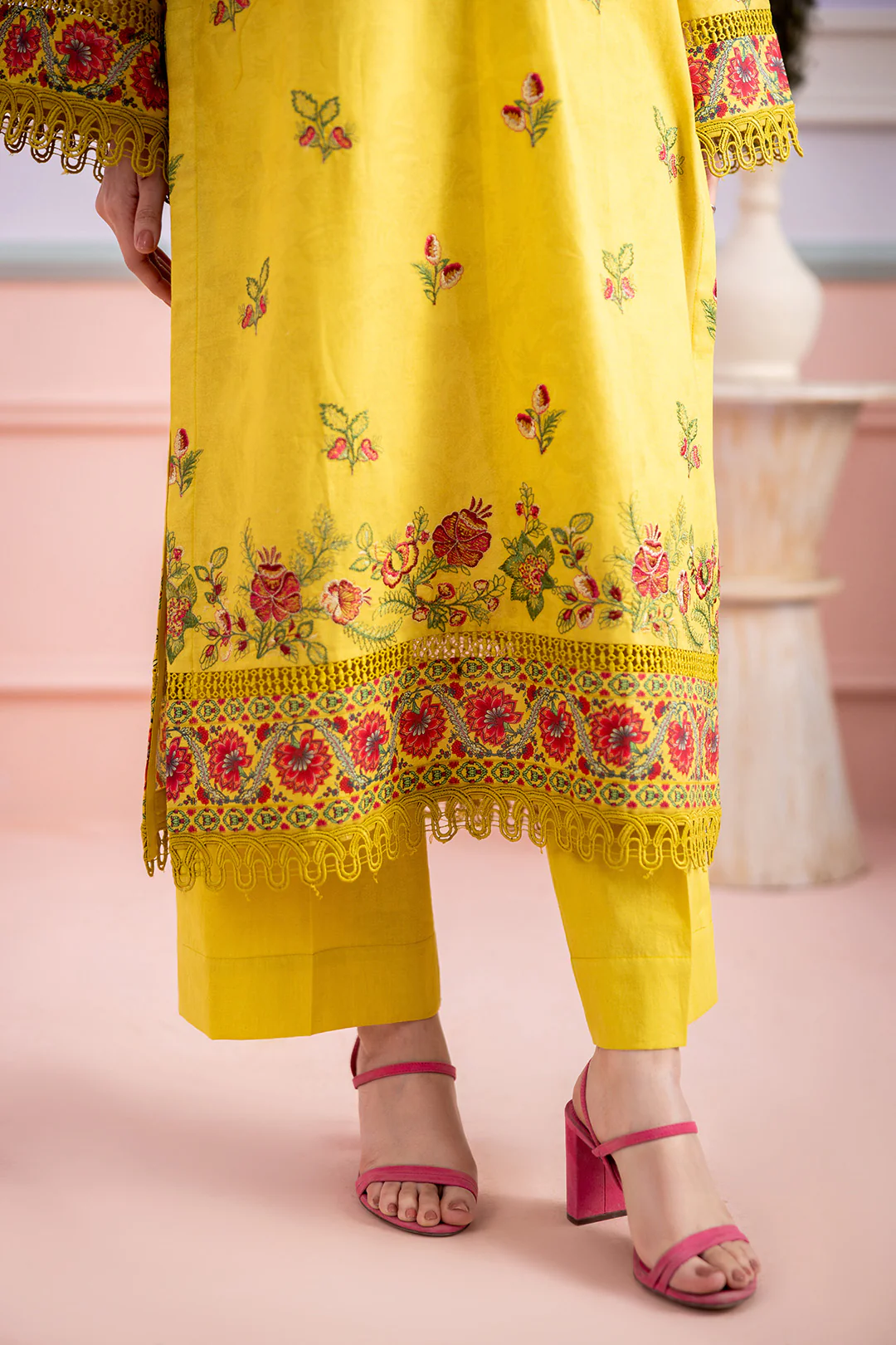 Embroidered Shirt Shalwar Dupatta - 0441 - Image 6
