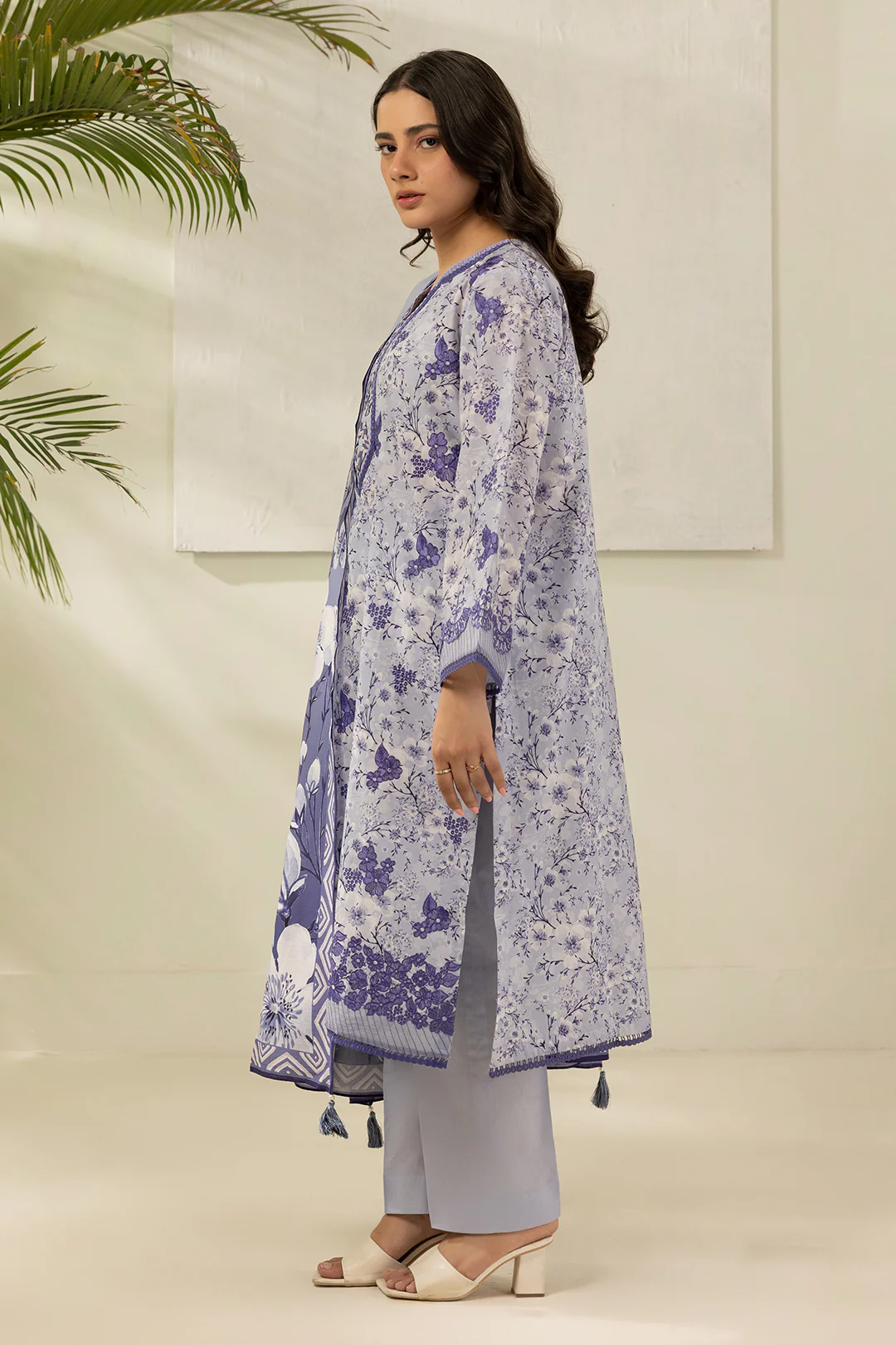 Embroidered Shirt Shalwar Dupatta - 0442 - Image 5