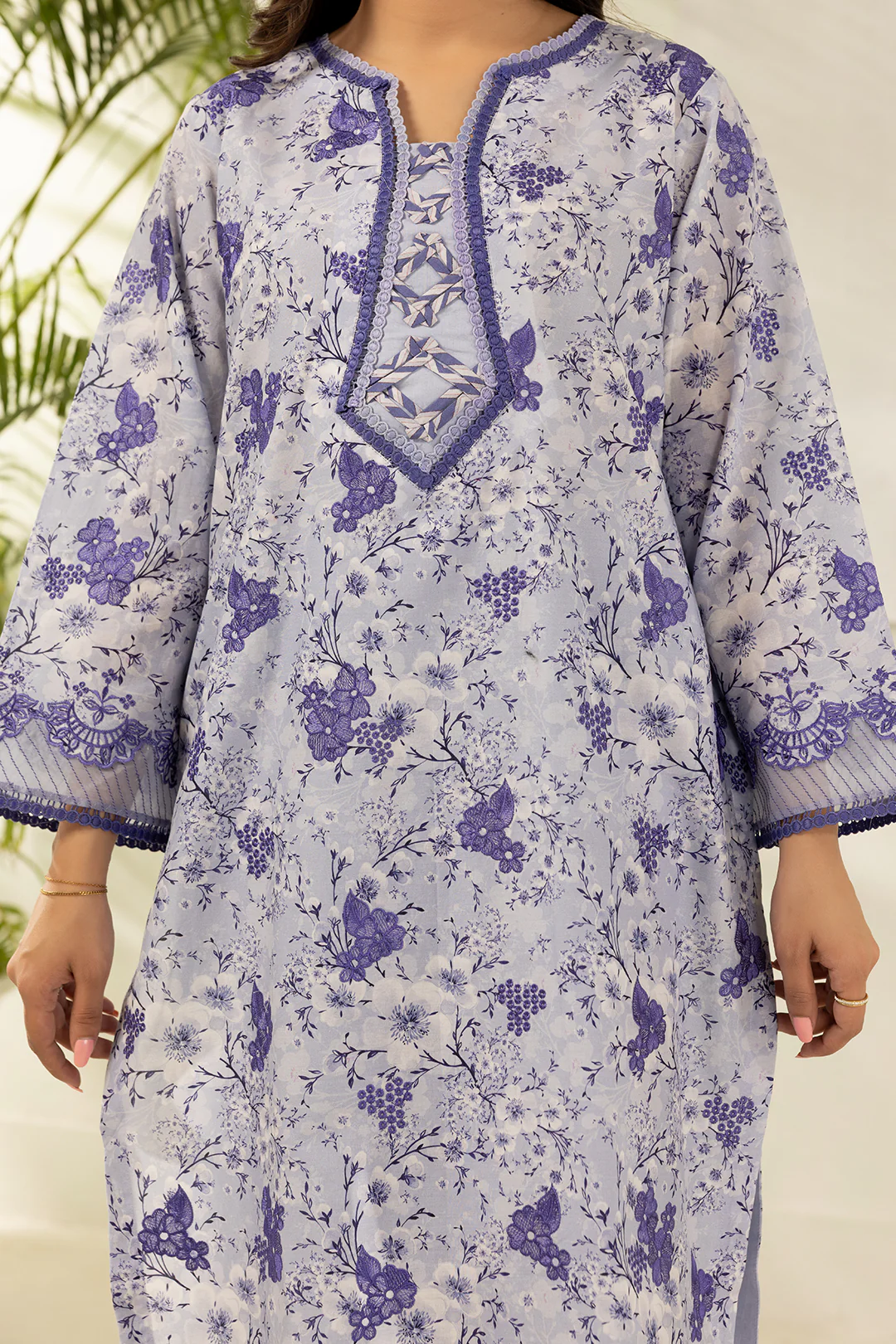 Embroidered Shirt Shalwar Dupatta - 0442 - Image 7