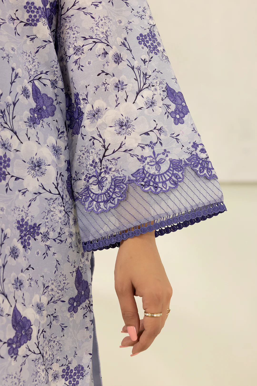 Embroidered Shirt Shalwar Dupatta - 0442 - Image 8