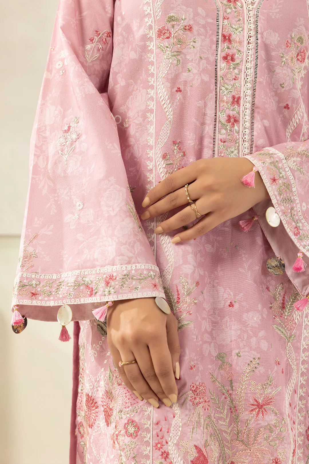 Embroidered Shirt Shalwar Dupatta - 0454 - Image 7
