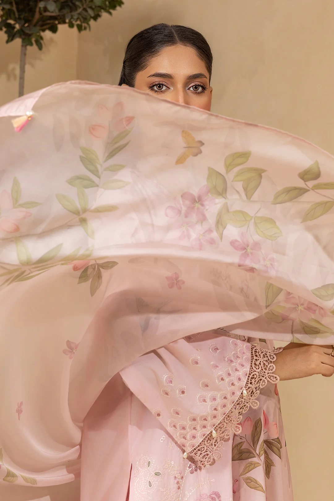 Embroidered Shirt Shalwar Dupatta - 0458 - Image 8