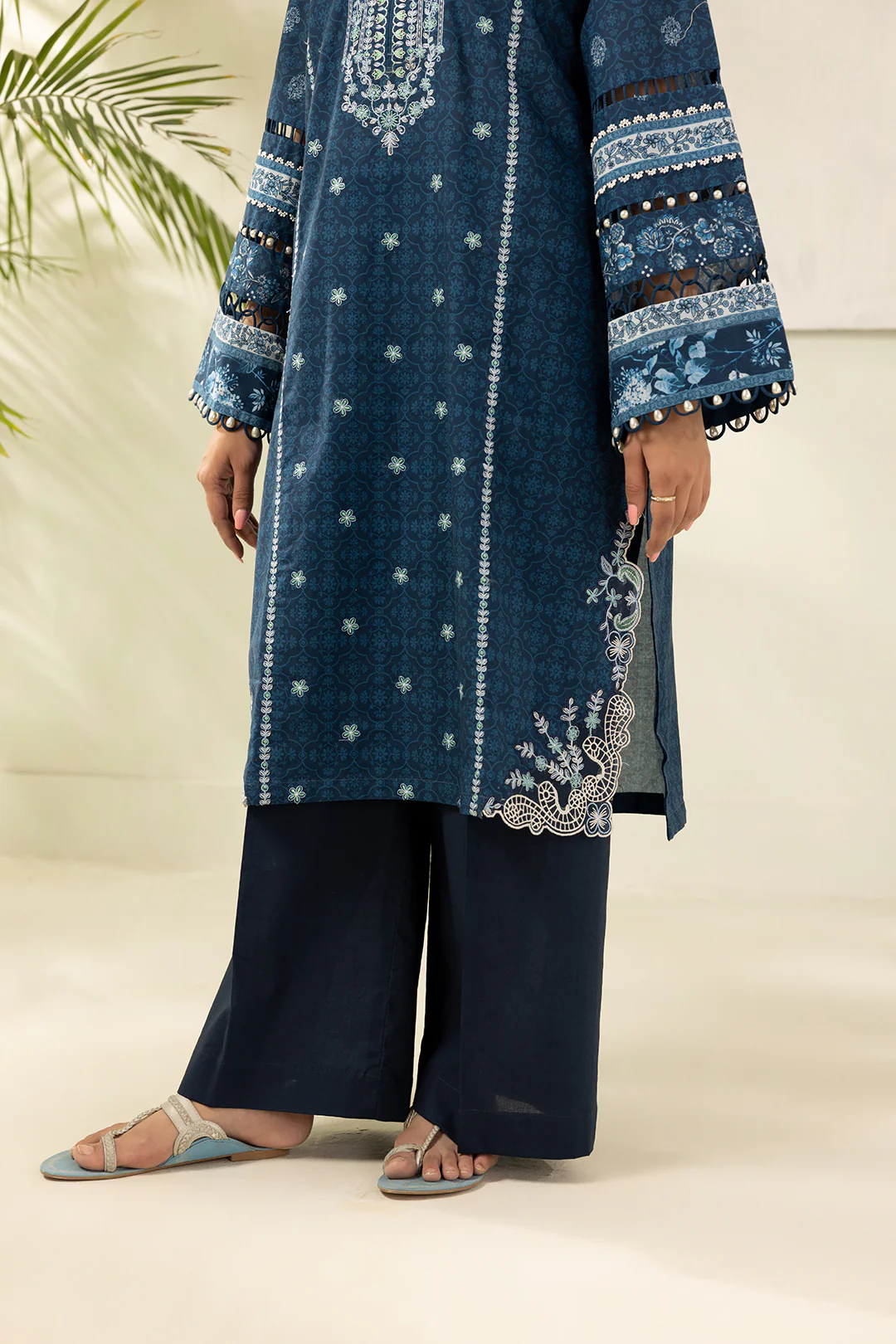 Embroidered Shirt Shalwar Dupatta - 0503 - Image 7