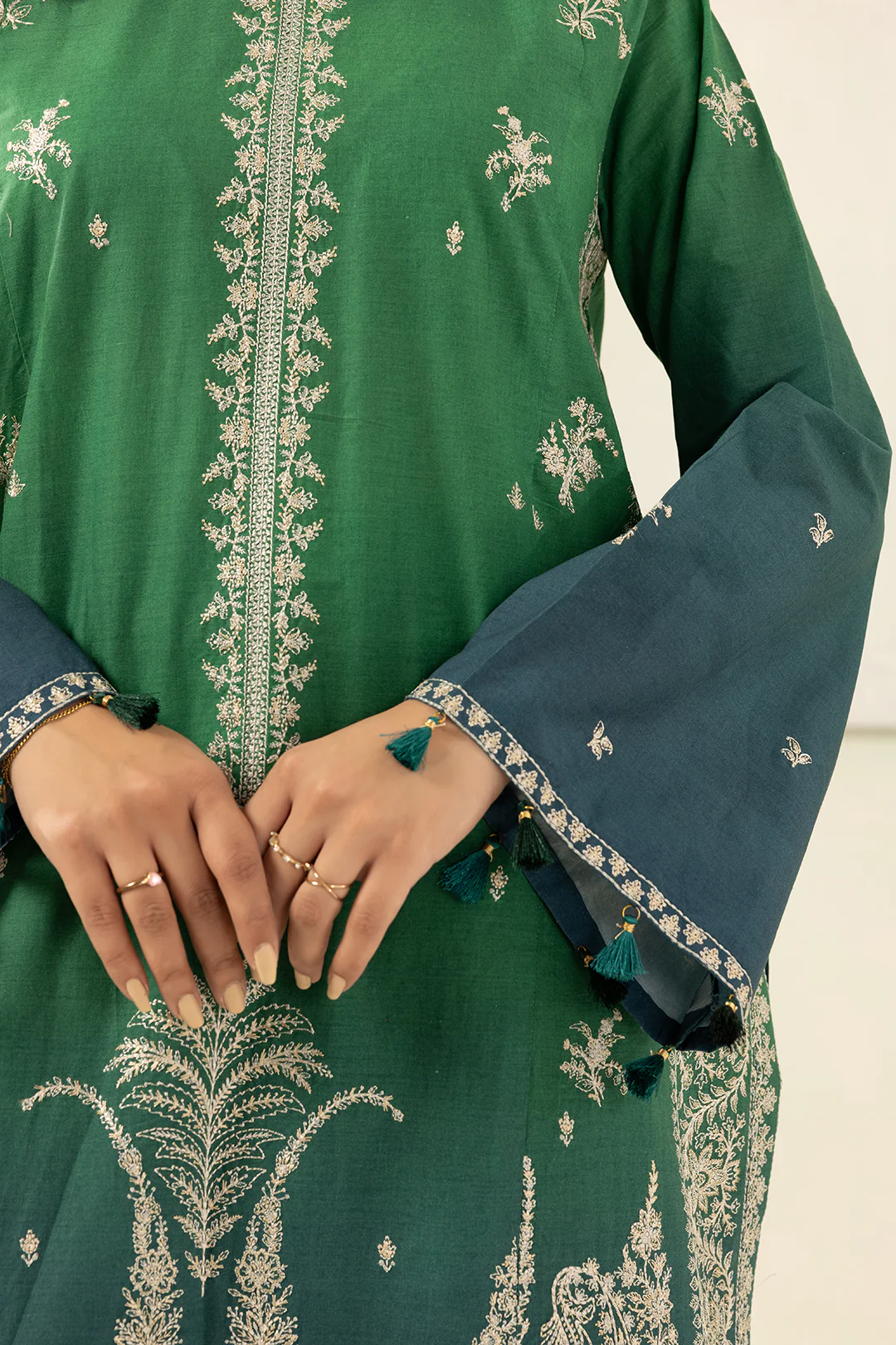 Embroidered Shirt Shalwar Dupatta - 0512 - Image 4