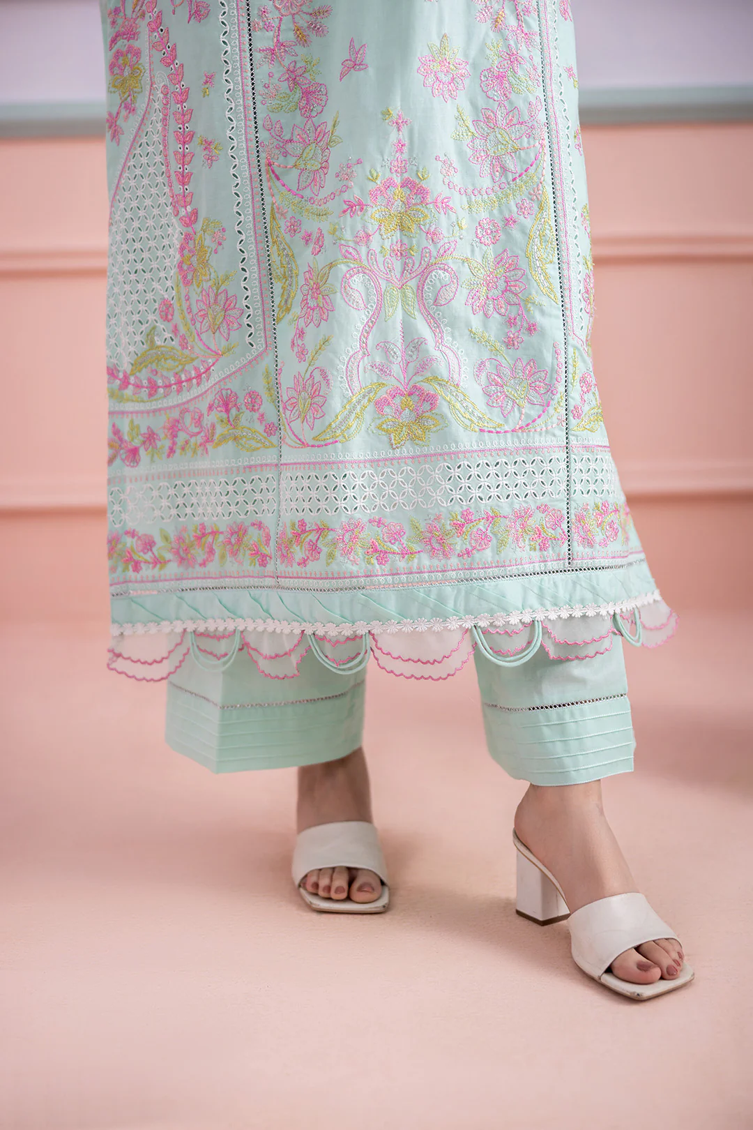 Embroidered Shirt Shalwar Dupatta - 0515 - Image 6