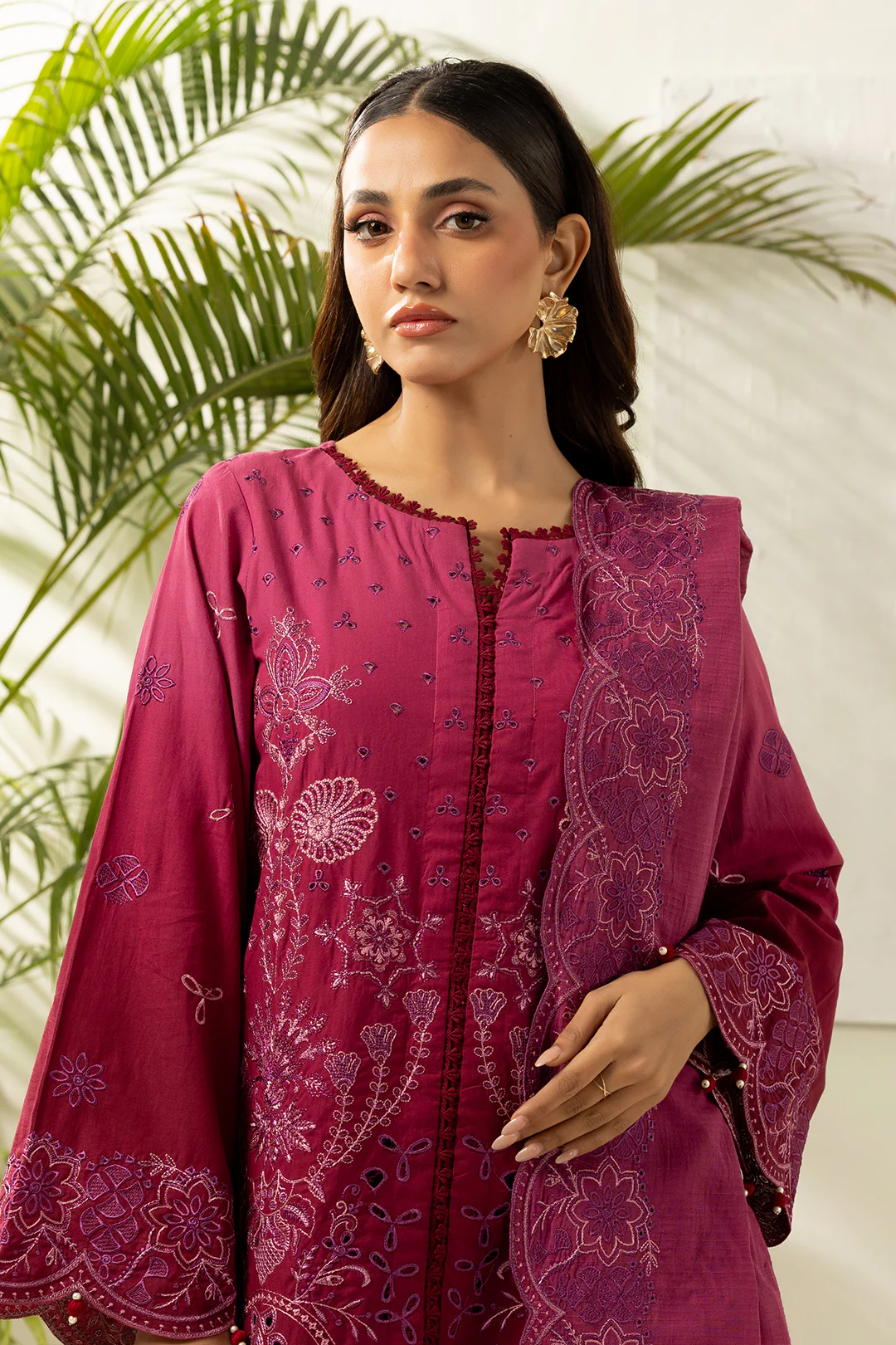 Embroidered Shirt Shalwar Dupatta - 0520
