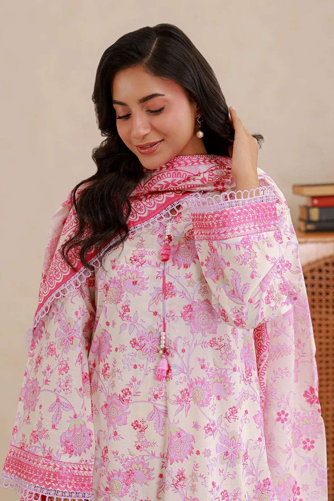 Embroidered Shirt Shalwar Dupatta - 0561 - Image 3