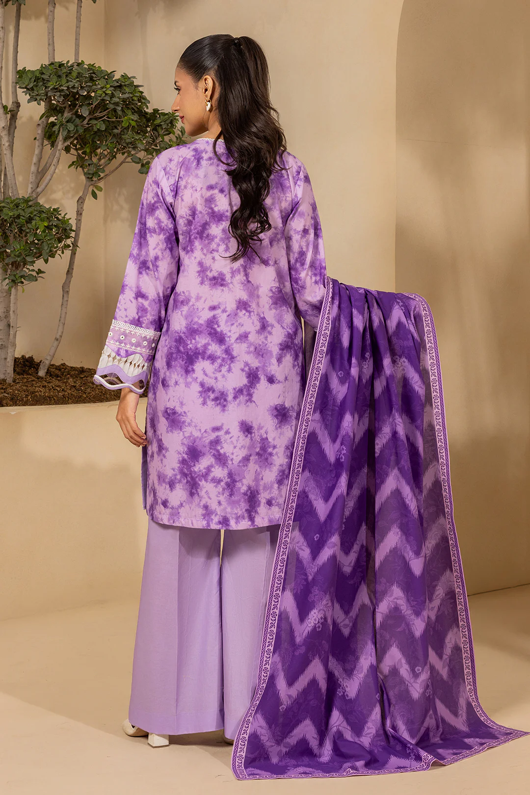 Embroidered Shirt Shalwar Dupatta - 0571 - Image 10