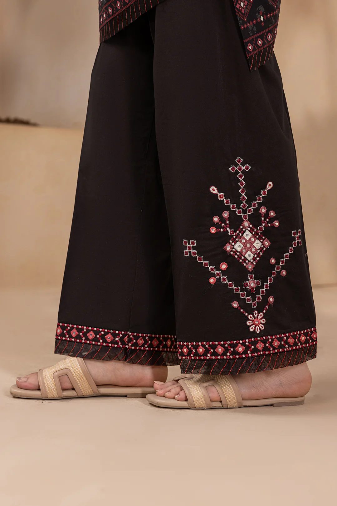 Embroidered Shirt Shalwar Dupatta - 0572 - Image 7