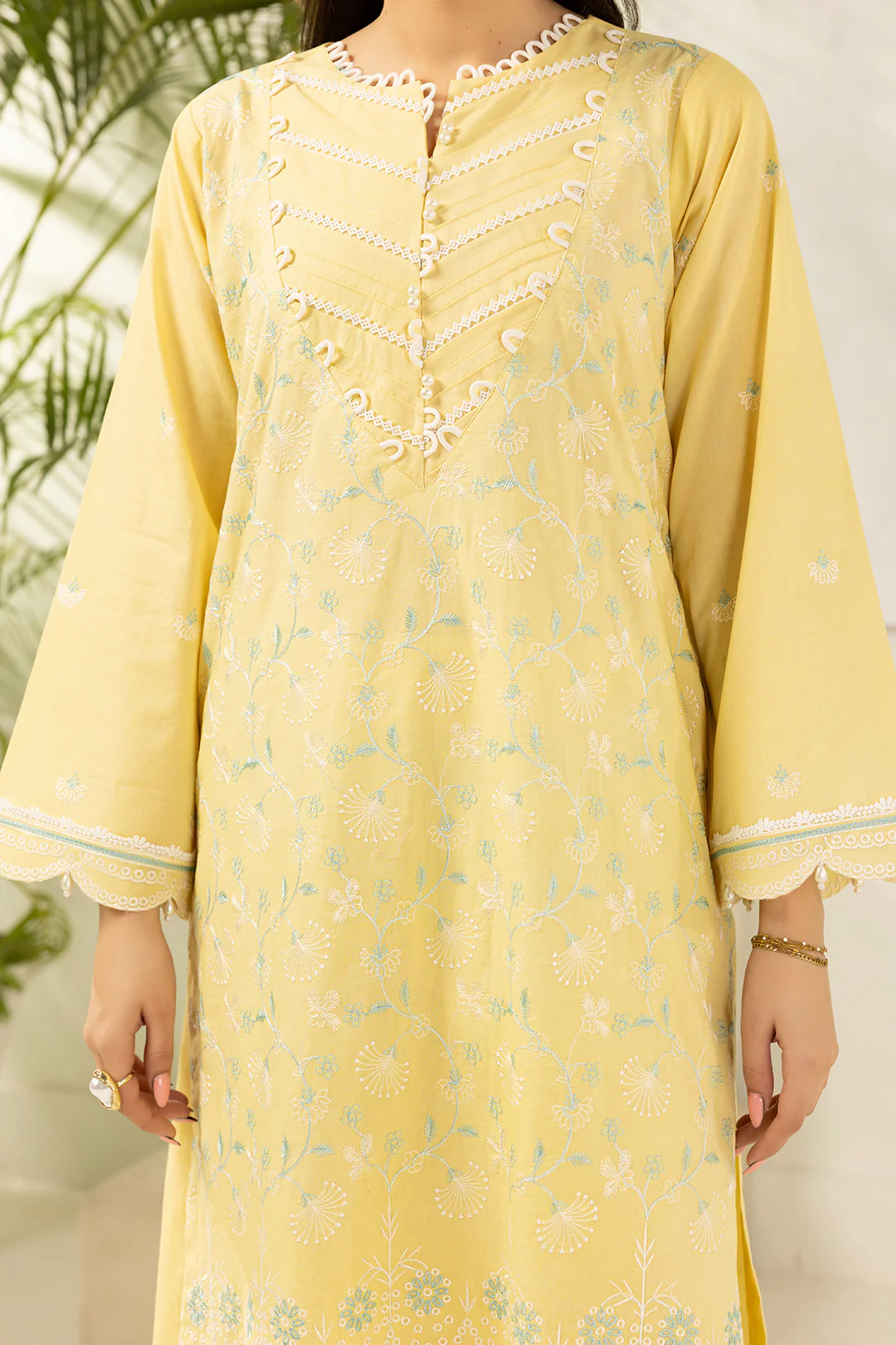 Embroidered Shirt Shalwar Dupatta - 0574 - Image 4